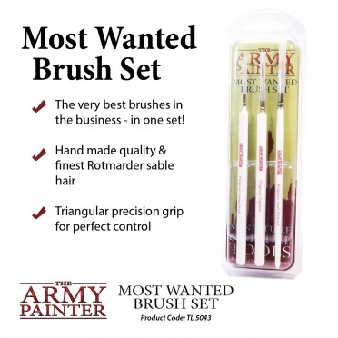 Army Painter Wargamers Most Wanted Brush Set Army Painter Wargamers Most Wanted Brush Set