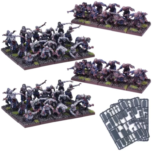 undead zombies, ghouls and tombstones 28mm plastic