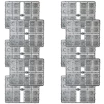 Mantic 25mm Square Bases x160