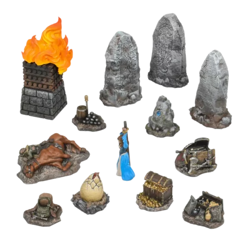 terrain crate fantasy battlefield objectives contents isolated full size web copy