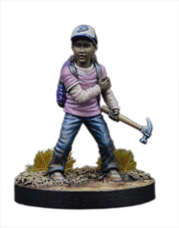 Lee and Clementine in The Walking Dead: All Out War from Mantic Games - Man...