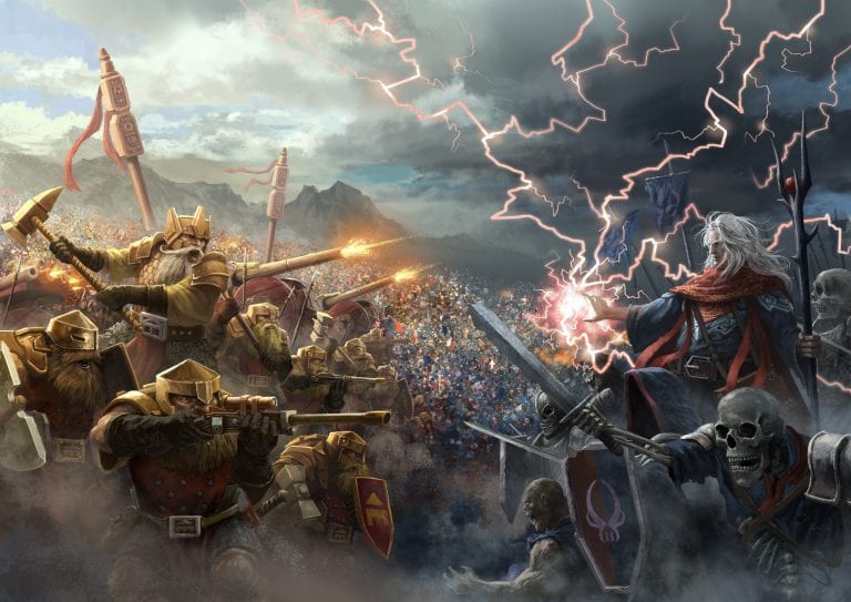 dwarf undead battle scene