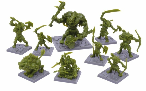 MGDS04 Dungeon Saga Green Rage Miniatures Set