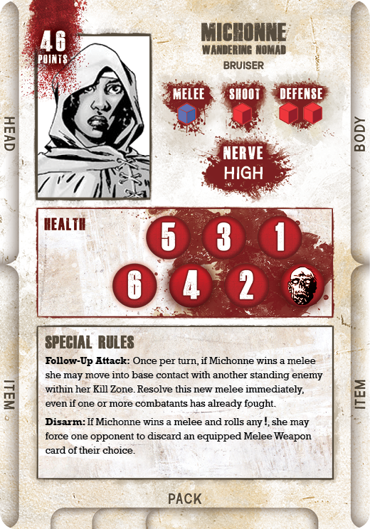 michonne booster survivour card michonne booster survivour card