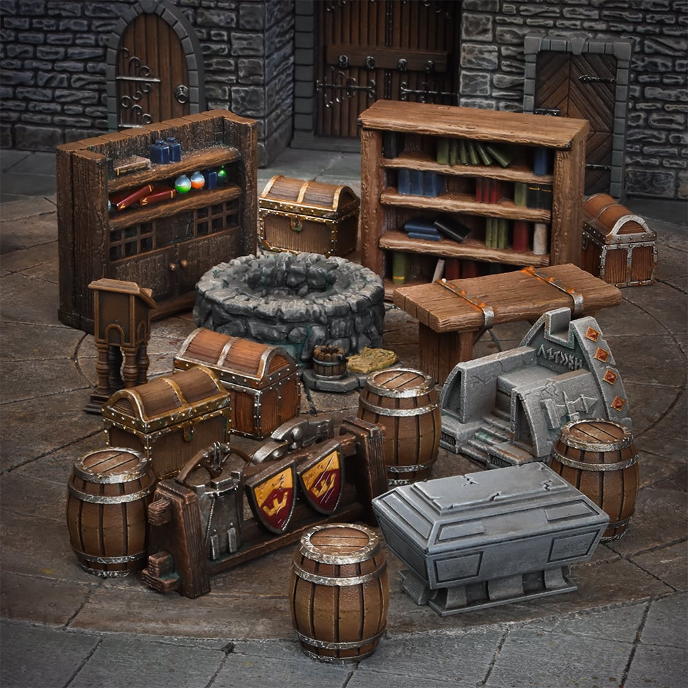 TABLE TOP RPG Mantic Games-Terrain Crate-bibliothécaire du bureau-Idéal pour d&d 