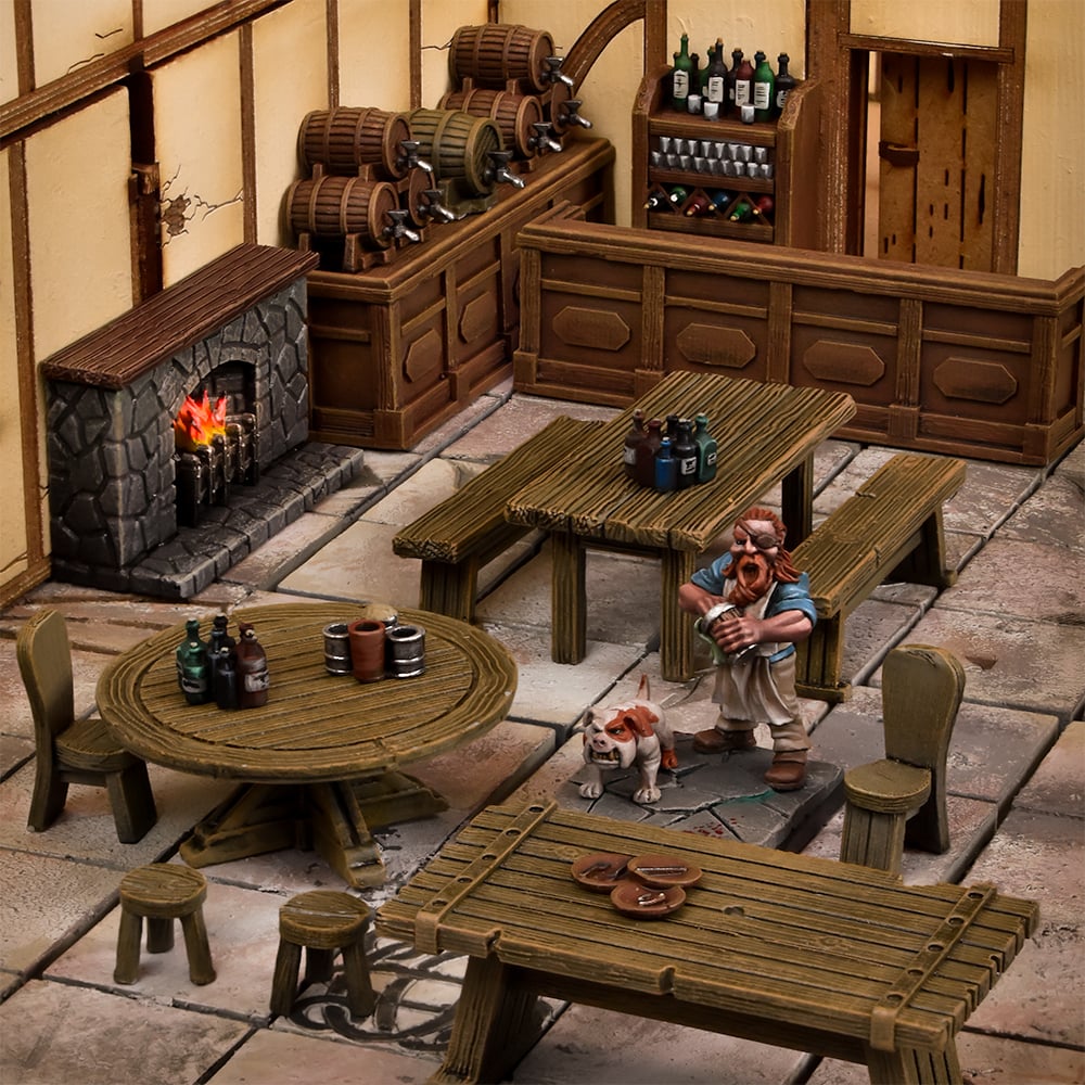 Fantasy Miniatures: Tavern Fantasy Miniatures: Tavern Colour Shot