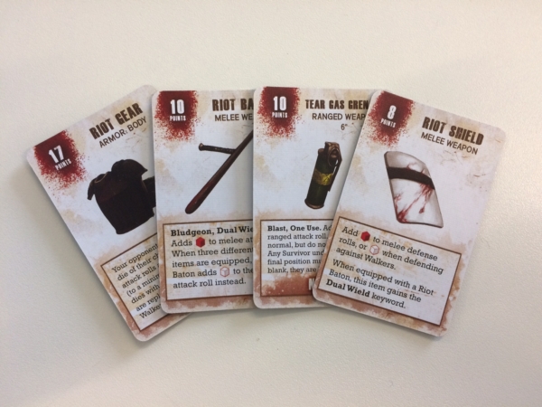 Revolver Bat All Out War Promo Equipment Cards Grenade The Walking Dead 