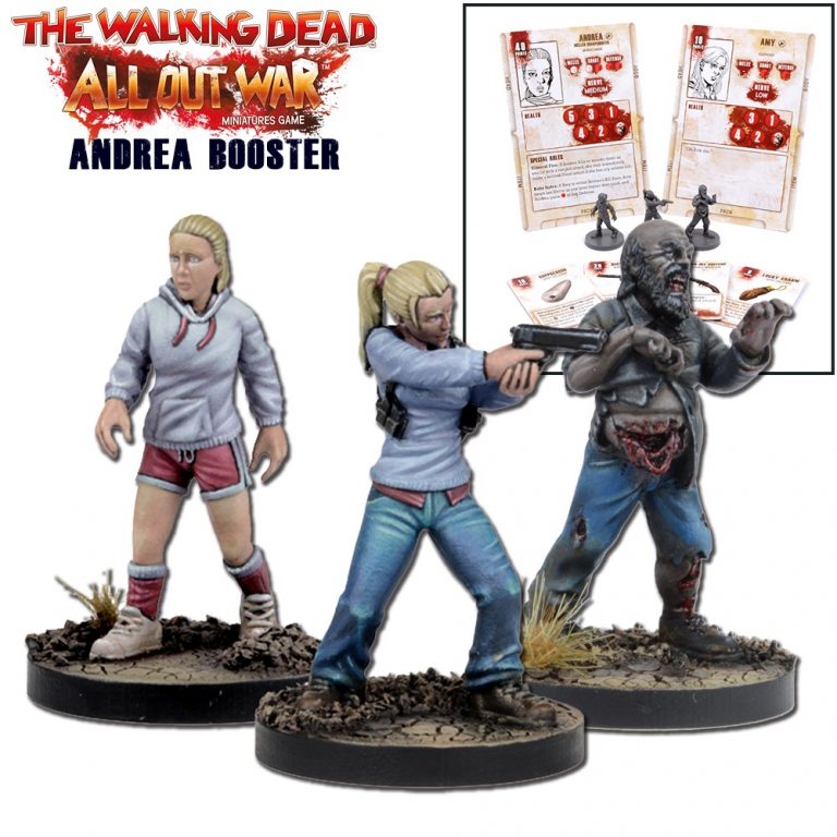 Mantic Games Entièrement neuf dans sa boîte The Walking Dead miniatures Booster Andrea mgwd 106 