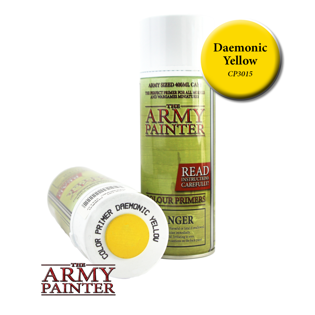 Army Painter Colour Primer Daemonic Yellow Army Painter Colour Primer Daemonic Yellow