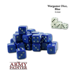 Army Painter Wargaming Dice Blue with White