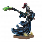 van undead wraith with flaming scythe isolated web