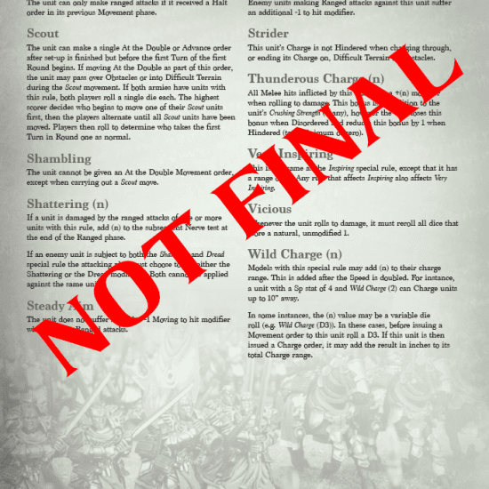 Kings of War Third Edition Rulebook Mantic Games