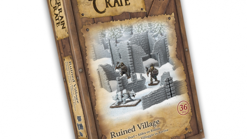 RUINED VILLAGE MANTIC GAMES TERRAIN CRATE SENT 1ST CLASS FROSTGRAVE 