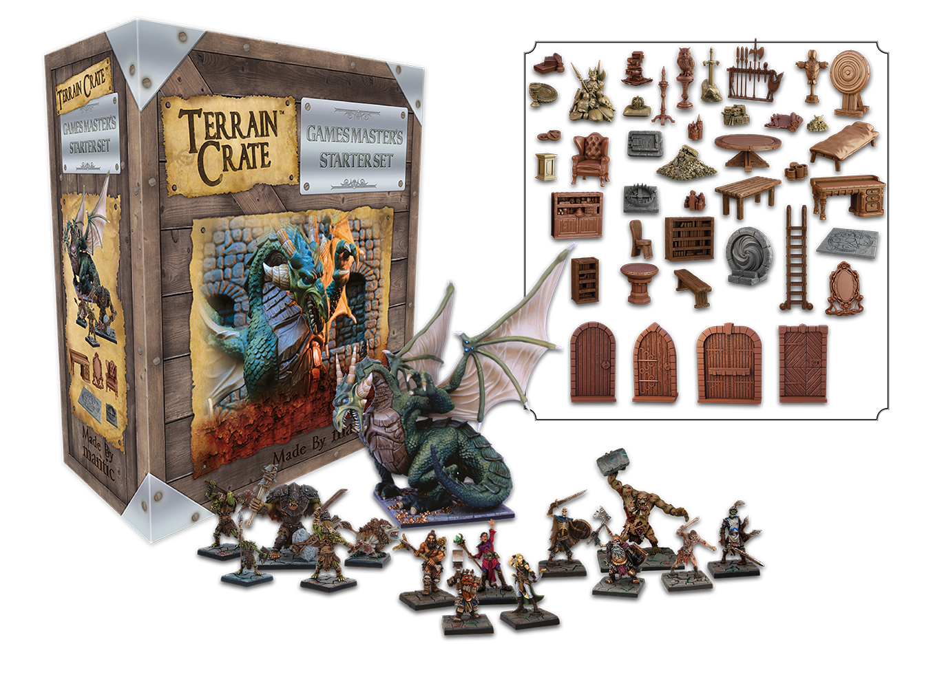 Mantic Games-Terrain Crate-Bibliothèque 2-Idéal pour d&d TABLE TOP RPG 