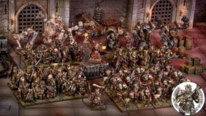 Abyssal Dwarf Mega Army colour shot with Overmaster