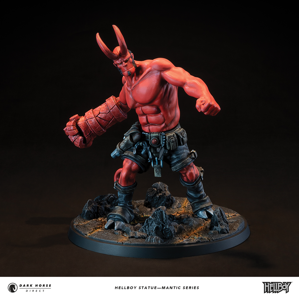 Hellboy statue