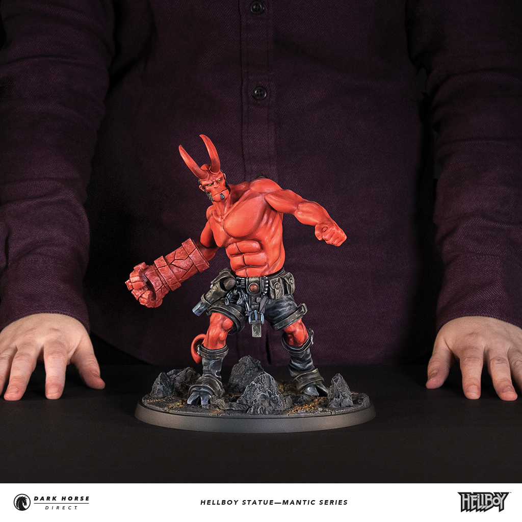 Hellboy statue