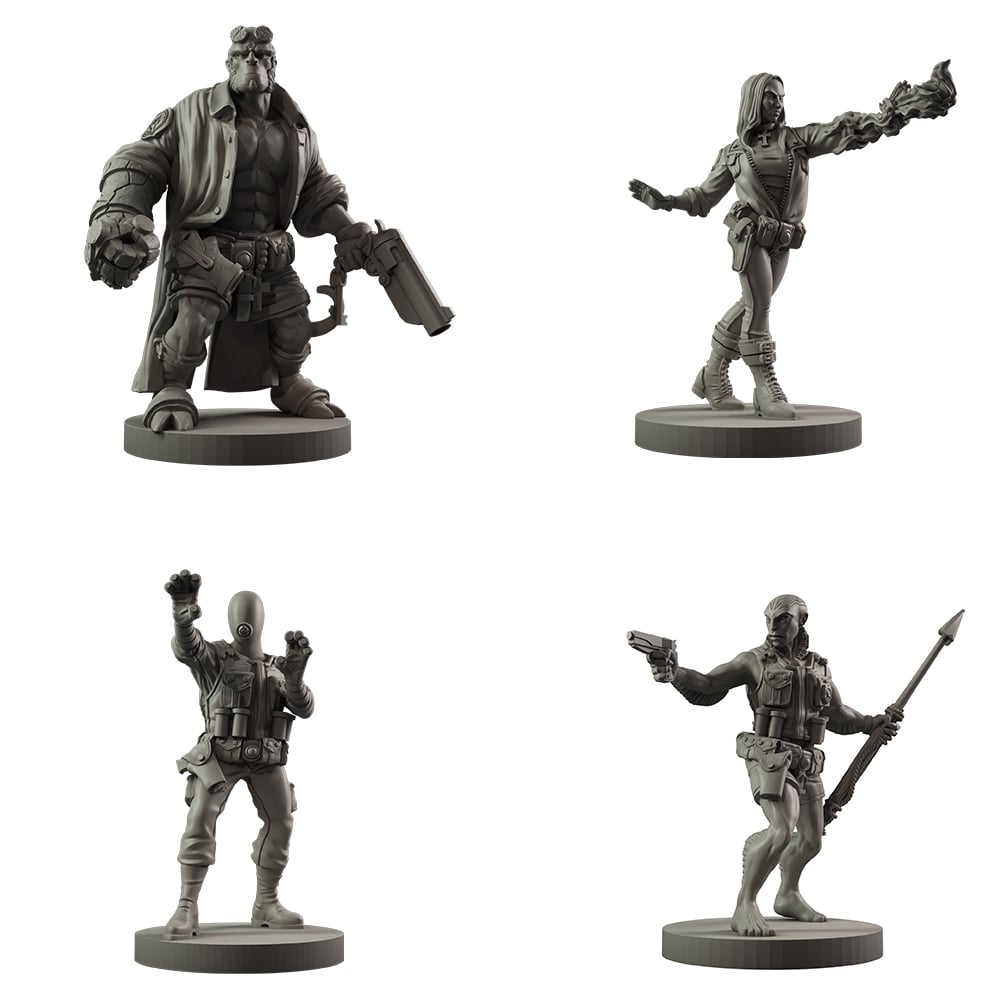 Resin Hellboy: The Board Game Core Agents