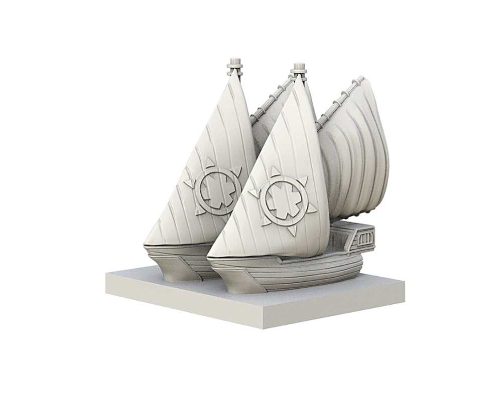 Basilean Sloop Squadrons Render Basilean Sloop Squadrons Render
