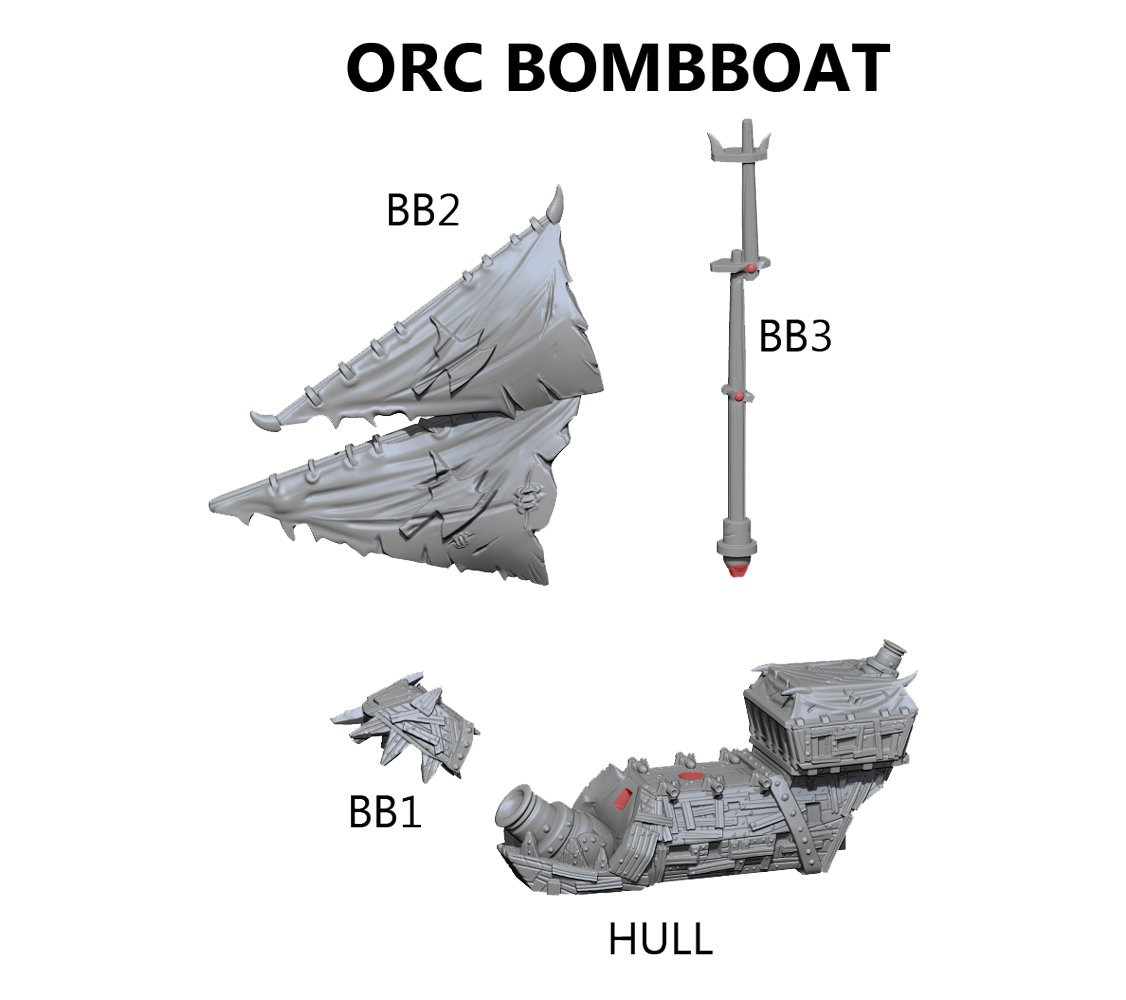 Orc Bombboat Assembly Instructions