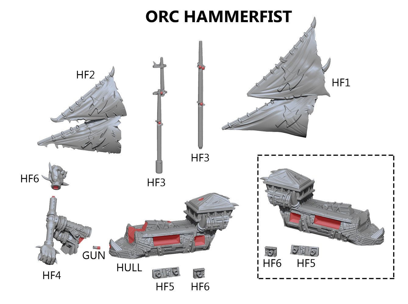 Orc Hammerfist Assembly Instructions