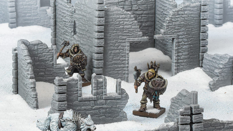 RUINED VILLAGE FROSTGRAVE TERRAIN CRATE MANTIC GAMES SENT 1ST CLASS 