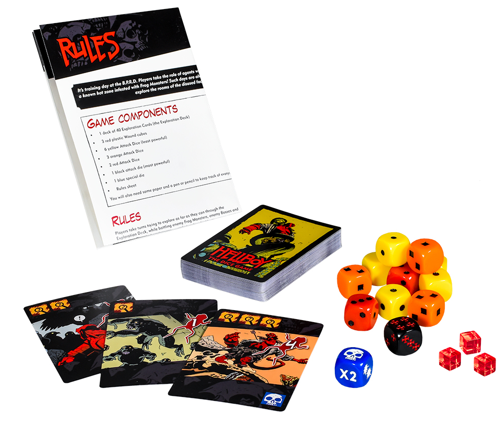hellboy dice game product shot hellboy dice game product shot