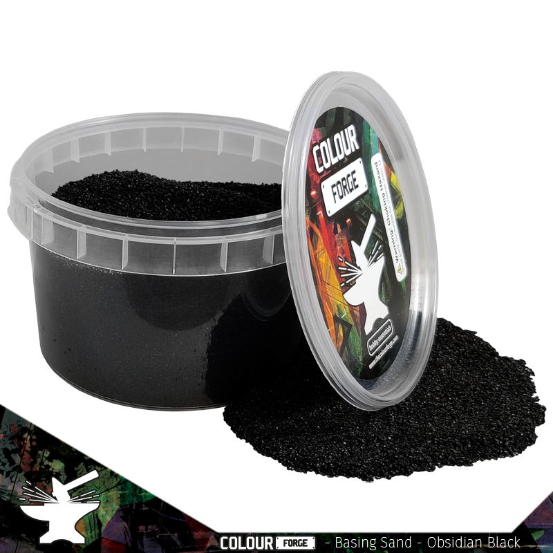 Colour Forge Basing Sand – Obsidian Black (275ml)