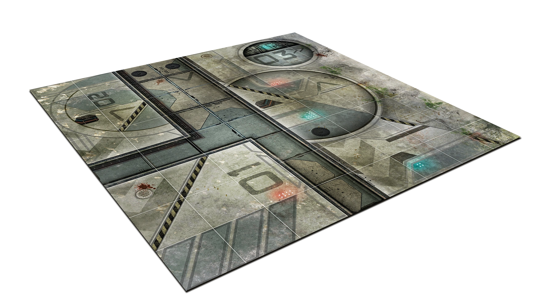 2ft x 2ft Deadzone Sector 2 Neoprene Battle Mat