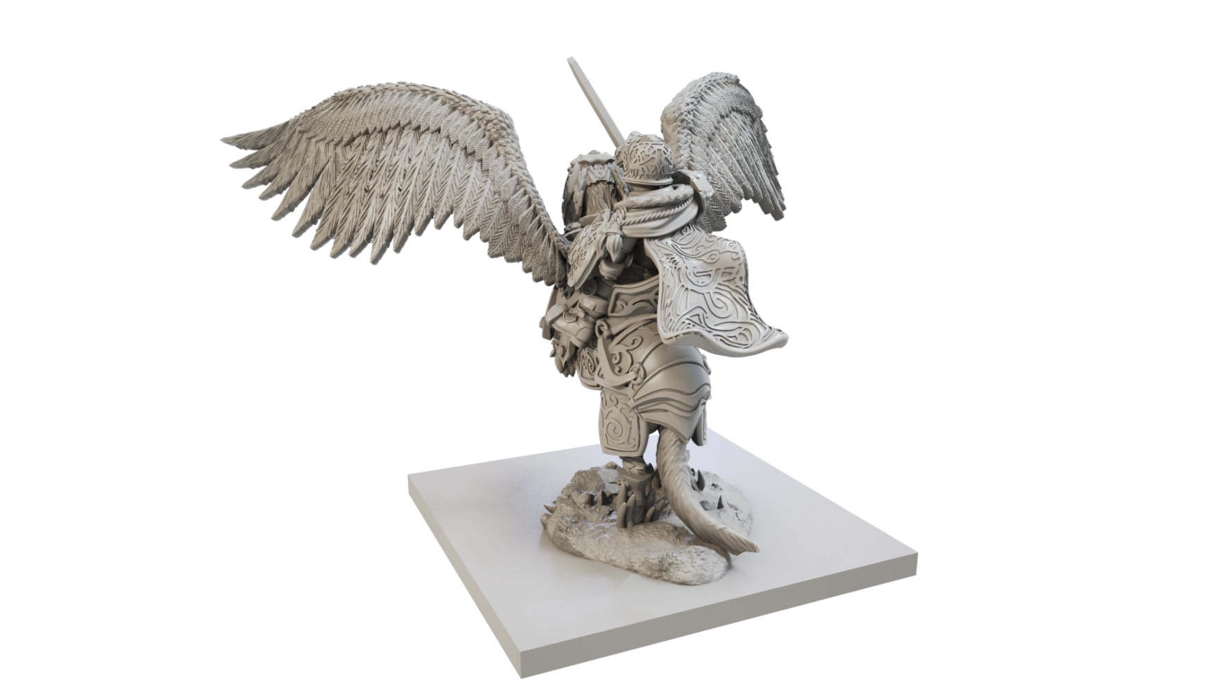 Halfling General on Winged Aralez Rear