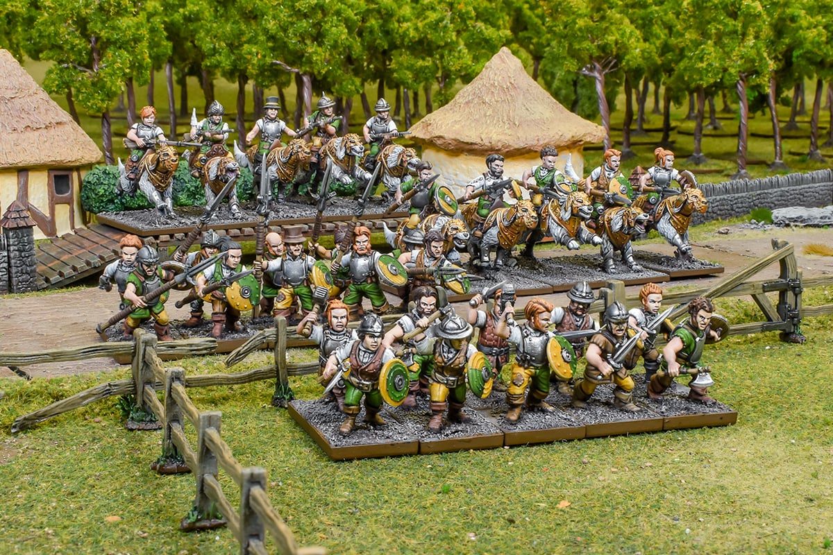 Halfling Braves / Rifles / Spearspikes & Wild Lancers Battlegroup Gallery Image 1