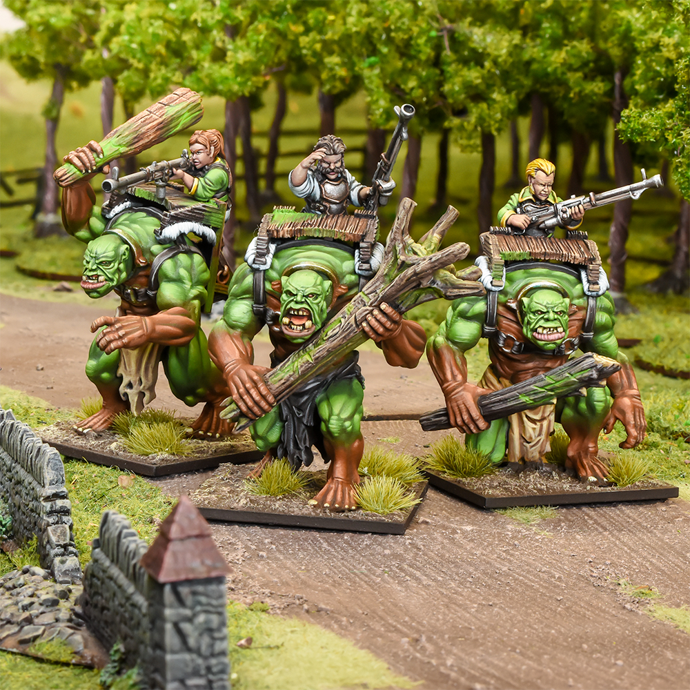 Halfling Troll Gunners regiment colour shot