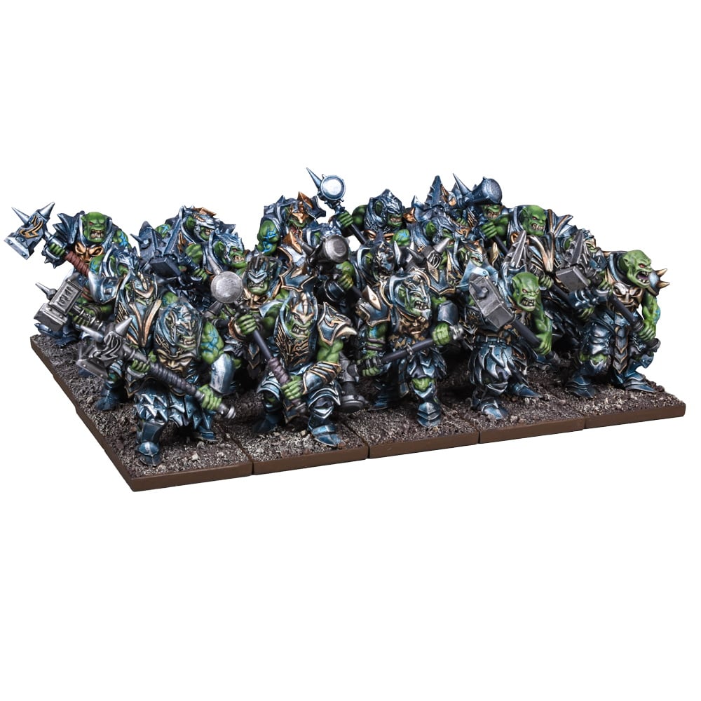 Riftforged Orcs Regiment with hammers- right