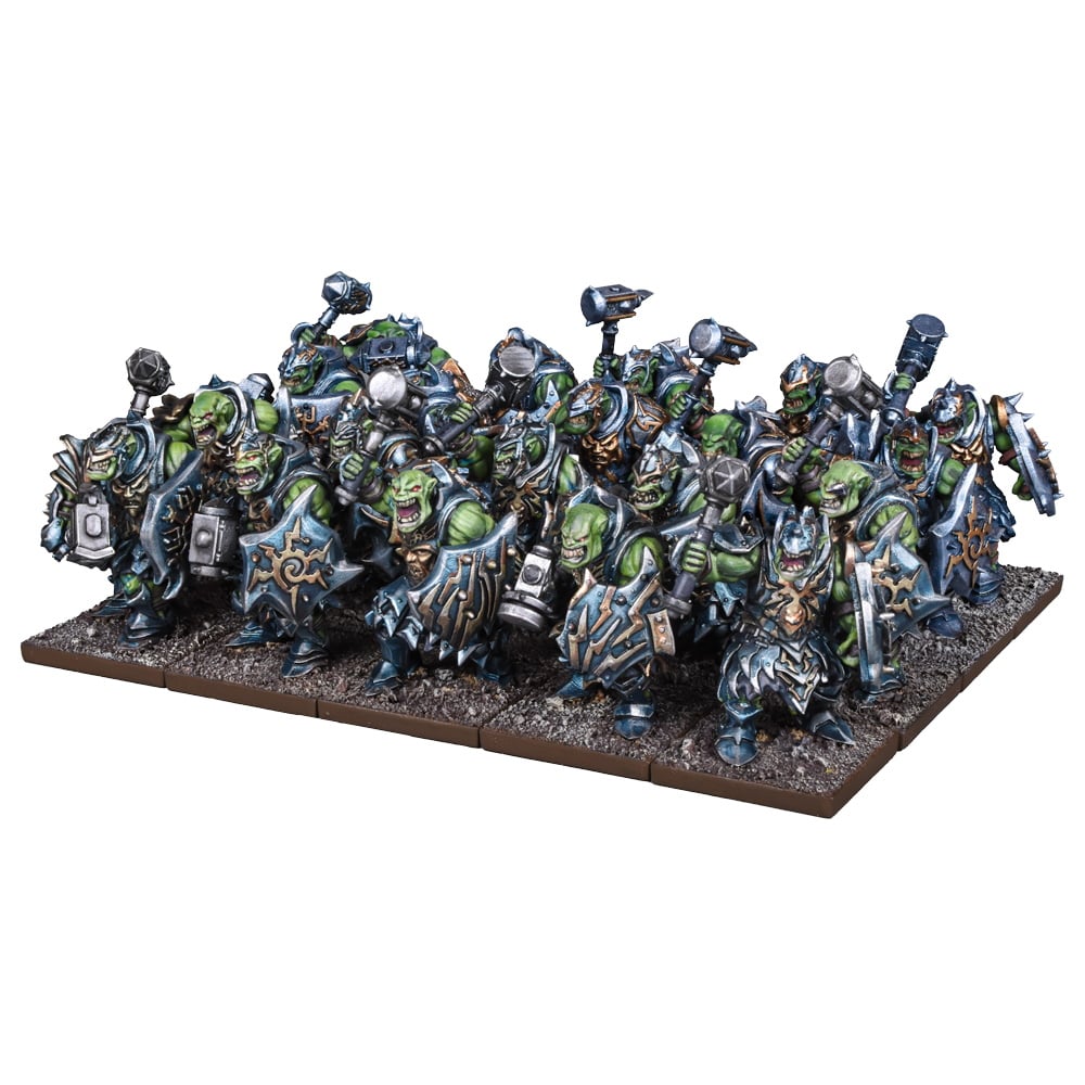 Riftforged Orcs Regiment with shields - left