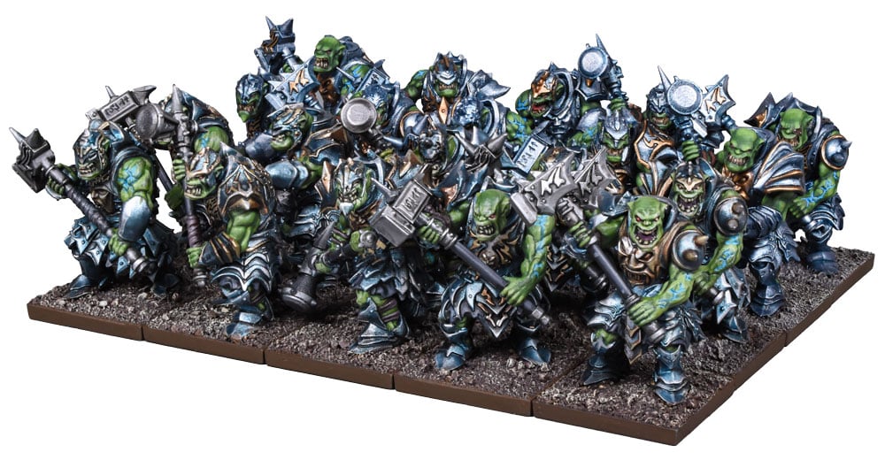 Riftforged Orcs Regiment with hammers - left