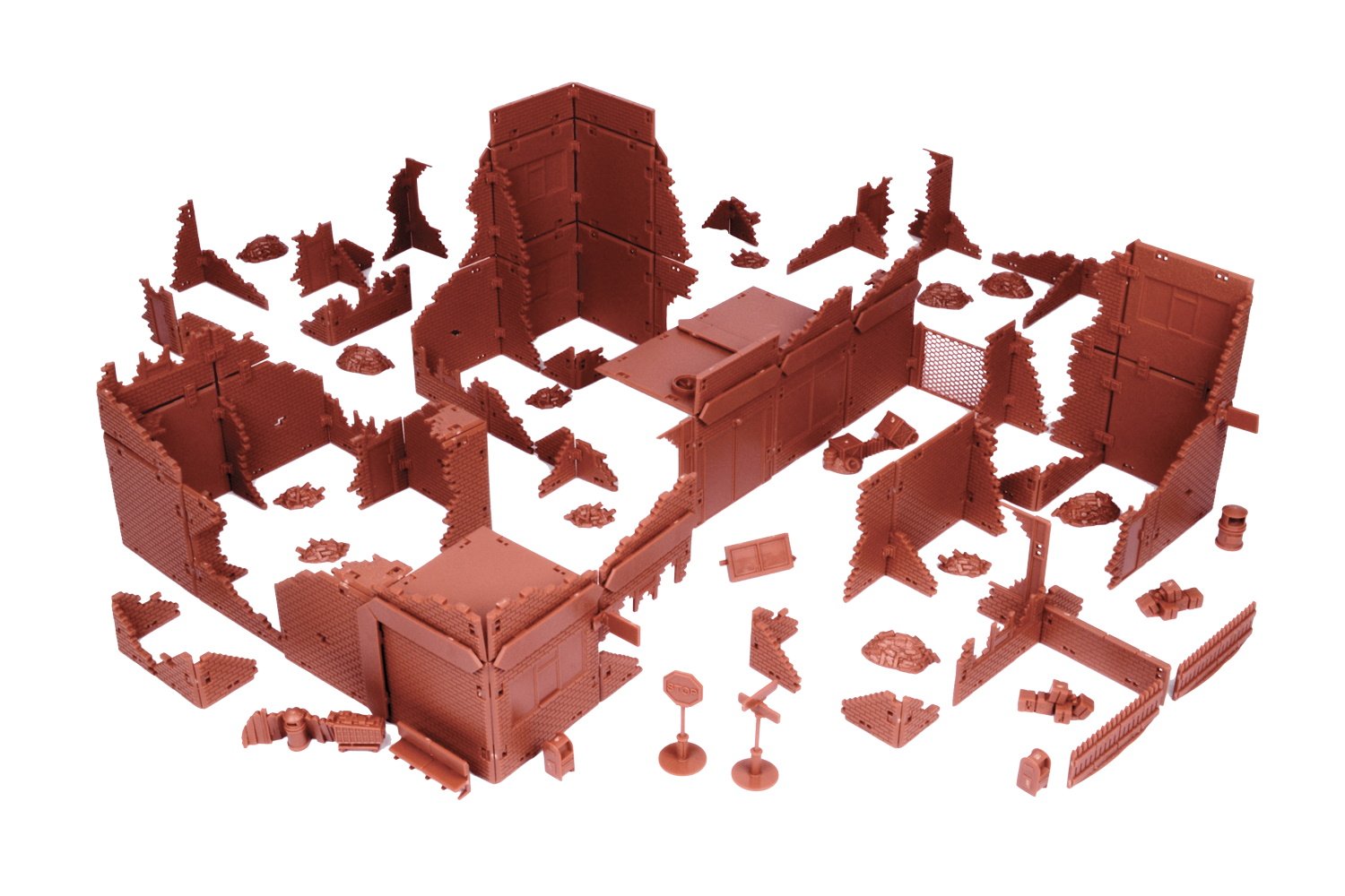 downtown destruction isolated downtown destruction isolated