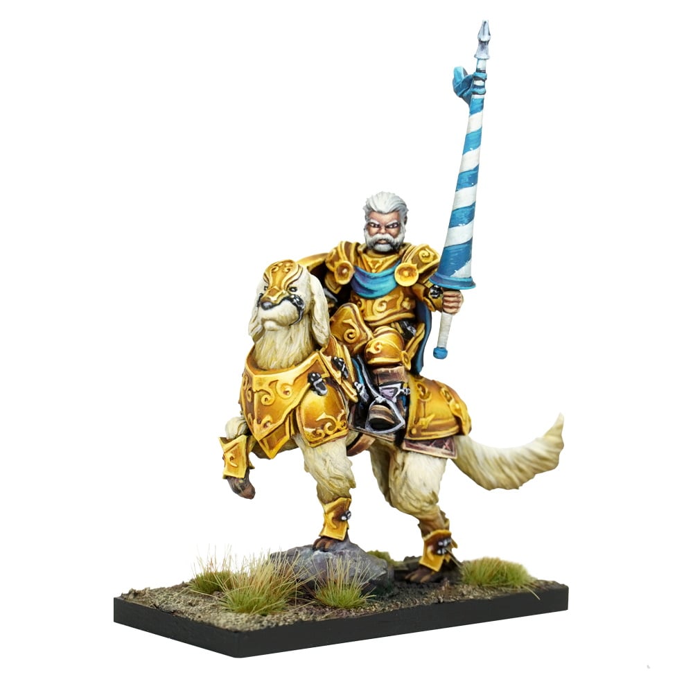 Halfling Muster Captain on Aralez Halfling Muster Captain on Aralez