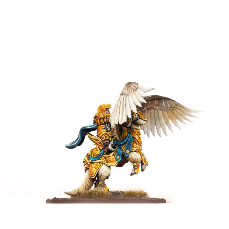 Halfling General on Winged Aralez (Muster Captain) - Mantic Games