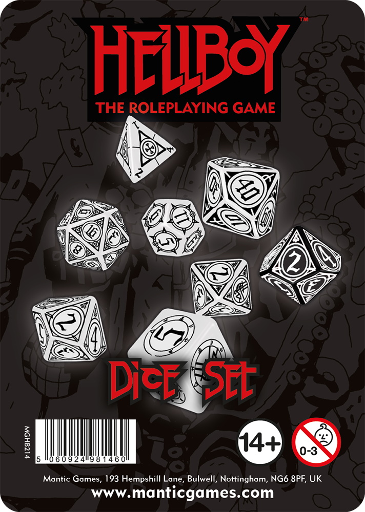 Hellboy: The Roleplaying Game – Dice Set Gallery Image 1