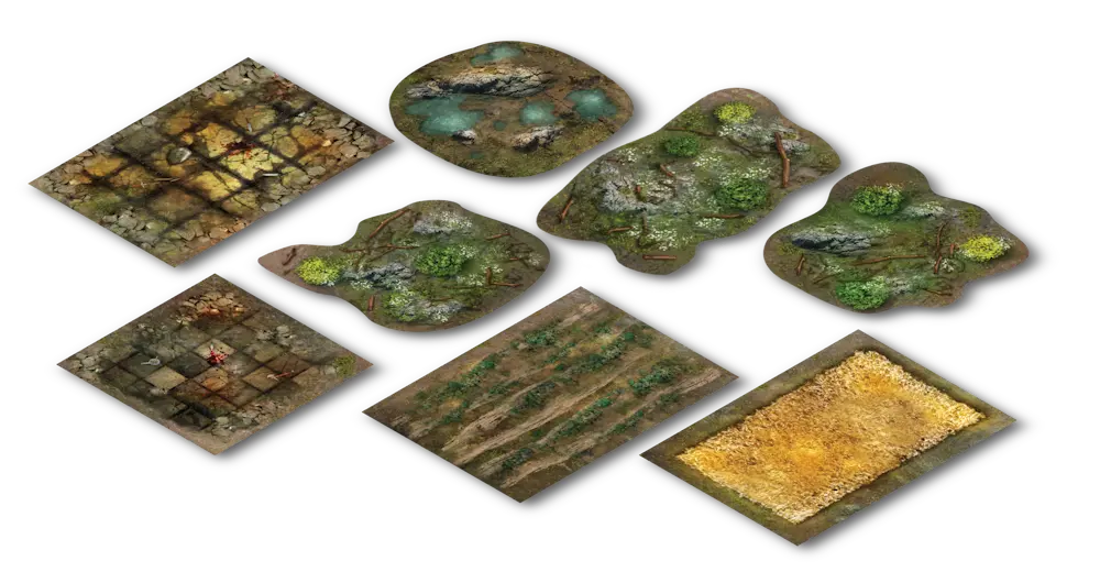 Fantasy Gaming – Neoprene Terrain Templates (x8)