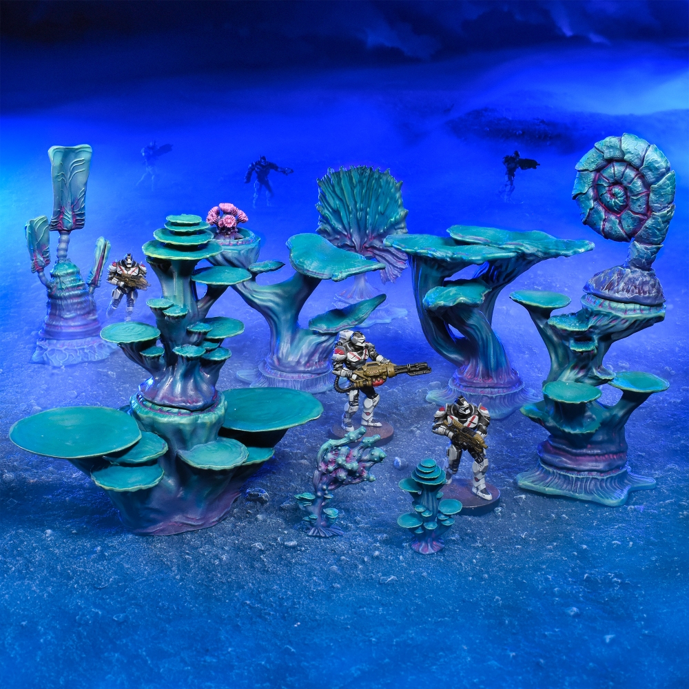Sci-Fi Terrain: Alien Forest Sci-Fi Terrain: Alien Forest Colour Shot