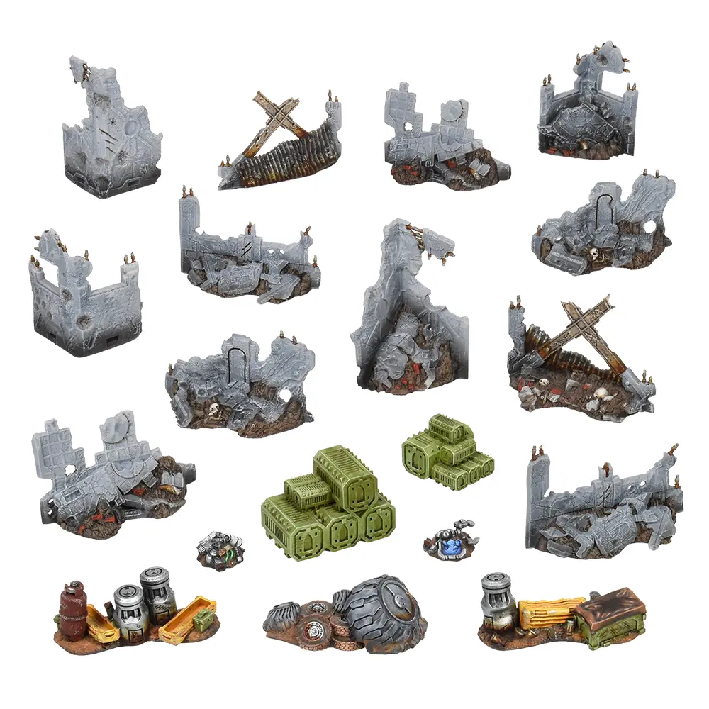 Sci-Fi Deadzone Ruins | 28-32mm Scale Terrain