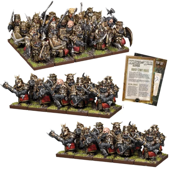 Kings Of War: Abyssal Dwarf - Dragon Fire-Team – Set Mantic Games – Nuovo