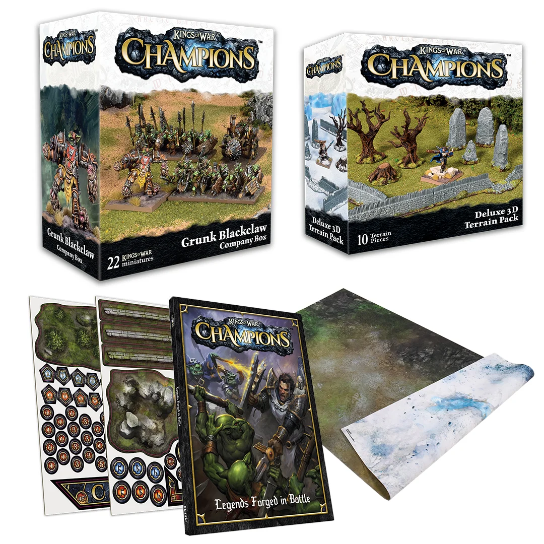 Champions Company Bundle - Grunk Blackclaw - DISCONTINUED - Mantic