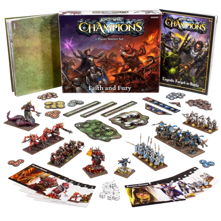 kings of war champions faith and fury 2 player set iso nobg