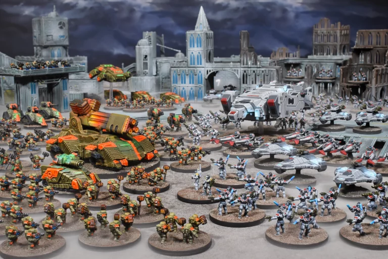 epic warpath student photography enforcers vs forge fathers city ruins battle colour shot uncropped