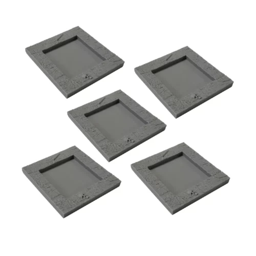 kings of war 4th infantry 25 to 40 mm plastric bases
