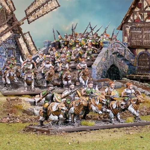 kings of war halfling muster battle group aralez riders cavalry infantry colour shot square Colour Shot