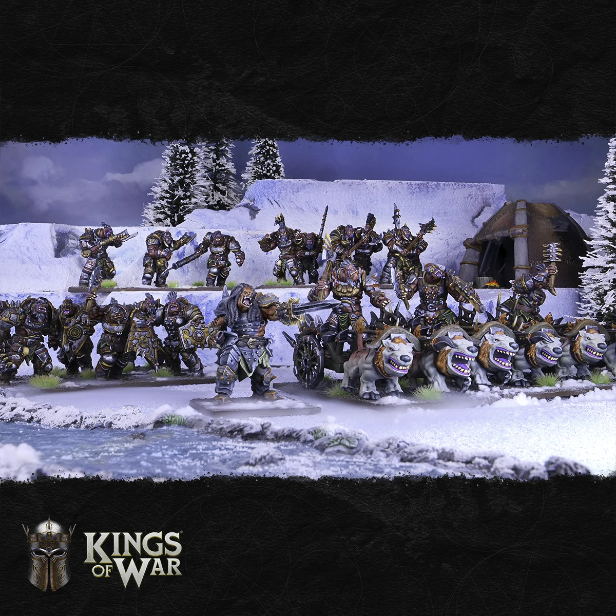 Kings Of War 2nd Ed - Esercito Orco: 50 Miniature In Plastica E Metallo (Orchi, Troll, Sciami)