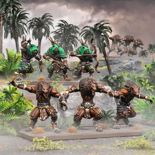 kings of war xirkaali hunter battle group wildfangs plainstalkers colour shot square Colour Shot